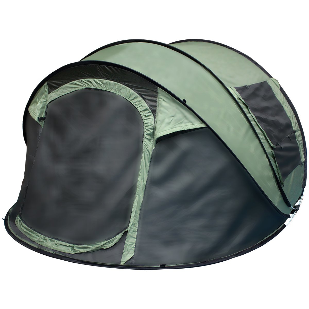 【新品即納】 ワンタッチ式 ドーム型 テント 3人から4人用！ キャンプ アウトドア ワンタッチテント ドームテント グリーン 緑 簡易