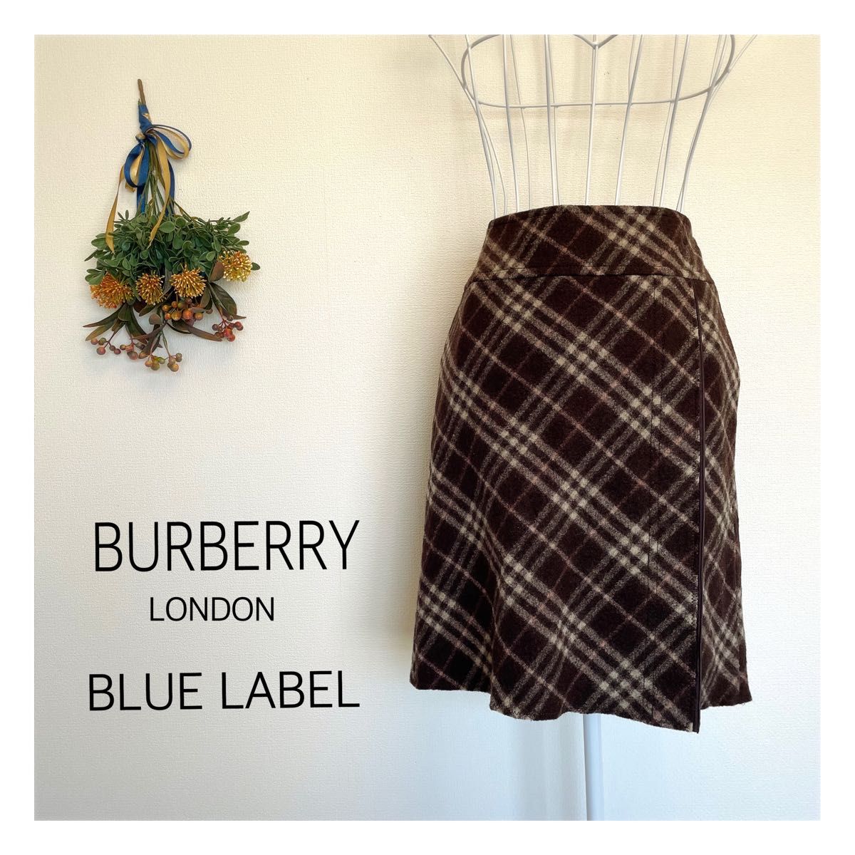 BURBERRY LONDON BLUE LABEL ミニ スカート バーバリーブルーレーベル