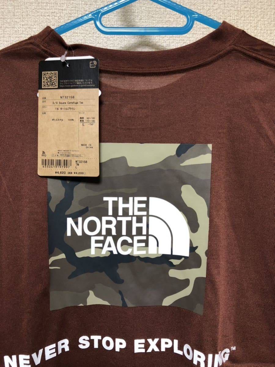 THE NORTH FACE ノースフェイス ショートスリーブ スクエア カモフラージュティー 新品未使用 タートルブラウン L_画像3