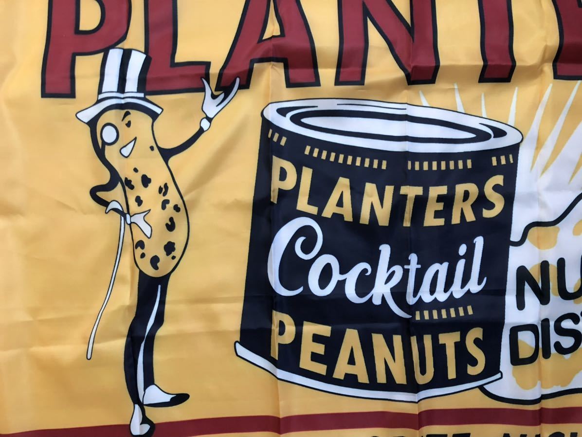 PLANTERS ミスターピーナッツ Mr.Peanut タペストリー USA 企業物 販促品 看板 アメリカン雑貨 カリフォルニア 北米 キャラクター USDM_画像6