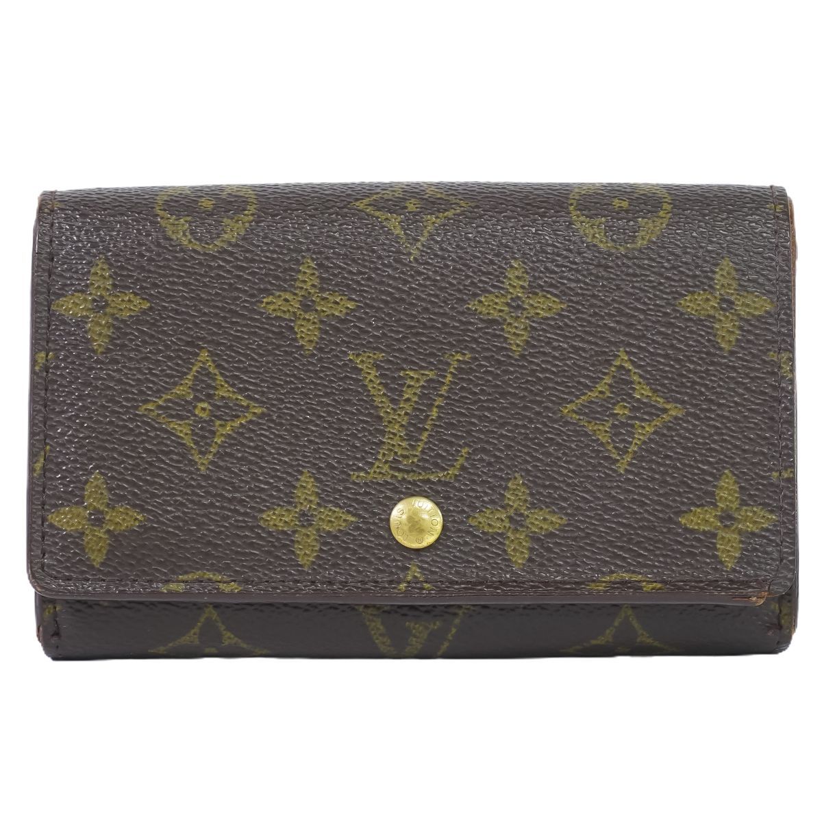 本物 ルイヴィトン LOUIS VUITTON LV ポルトモネ ビエ トレゾール モノグラム 折財布 コンパクトウォレット ブラウン M61730_画像1