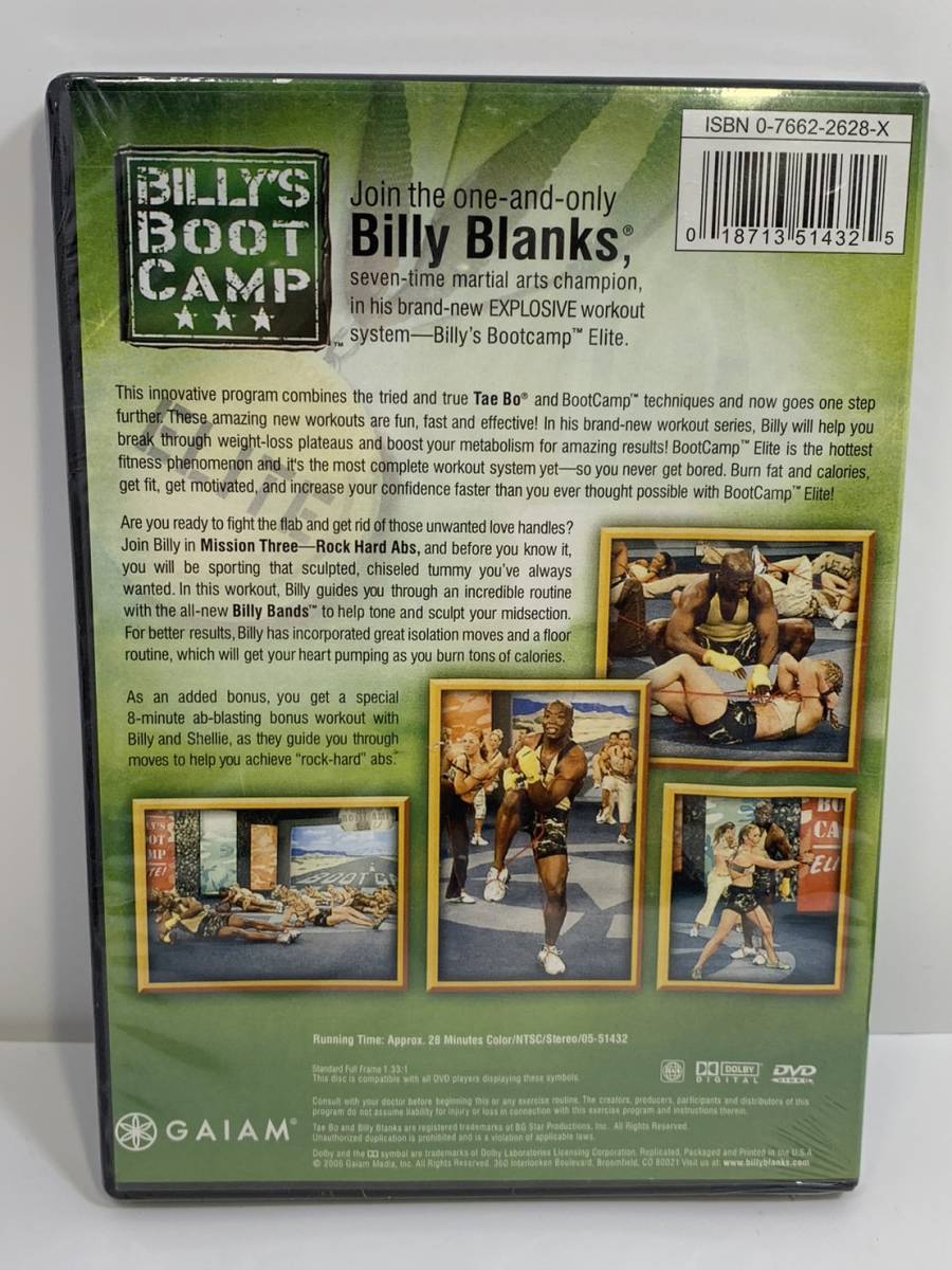 BILLYS BOOT CAMP ELITEbi Lee zb-to camp DVD.tore exercise diet 3 point set 