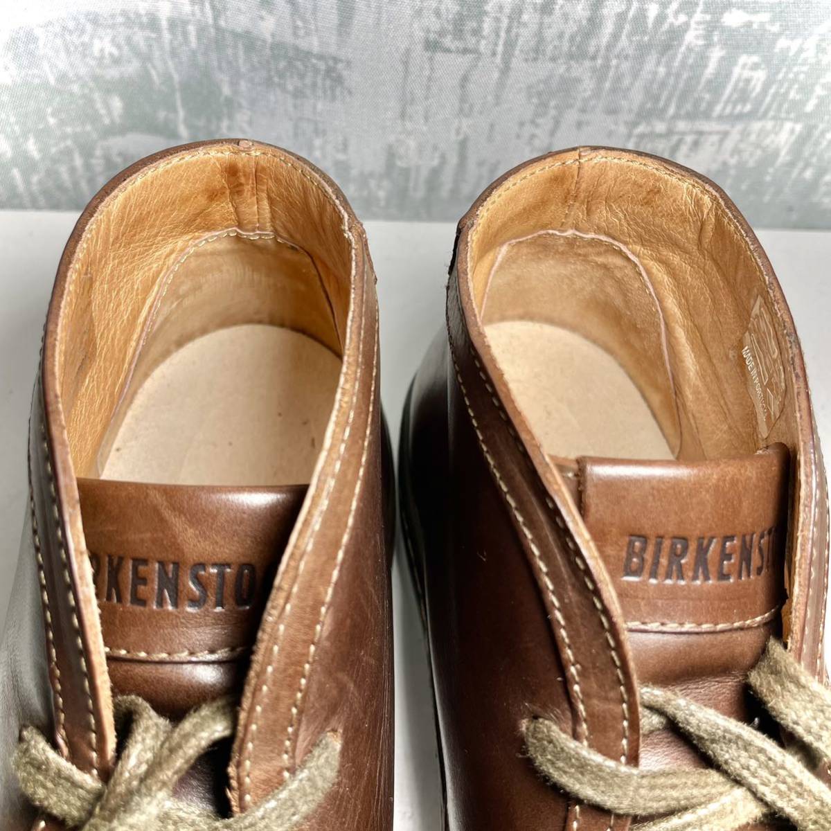 【SCARBA！】BIRKENSTOCKビルケンシュトック スカルバ 37 24.0cm ブラウン レザー チャッカブーツ _画像10