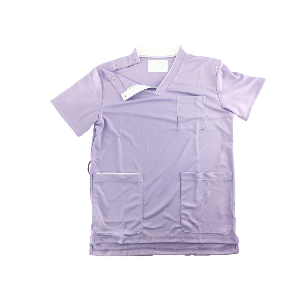 s Club stretch shoulder snap man and woman use . water speed . anti-bacterial deodorization nursing . nursing .M lavender x white postage 250 jpy 