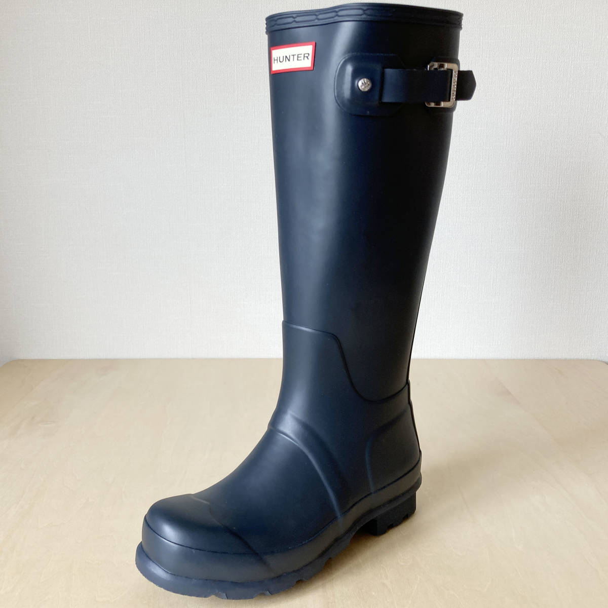 25cm navy Hunter men's original tall rain boots HUNTER MENS ORIGINAL TALL NAVY UK6/25cm MFT9000RMA