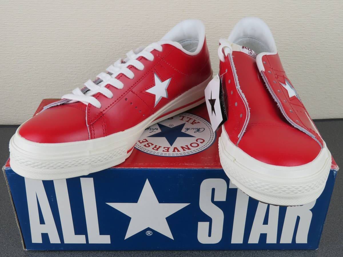 red leather CONVERSE ONE STAR OX RED 