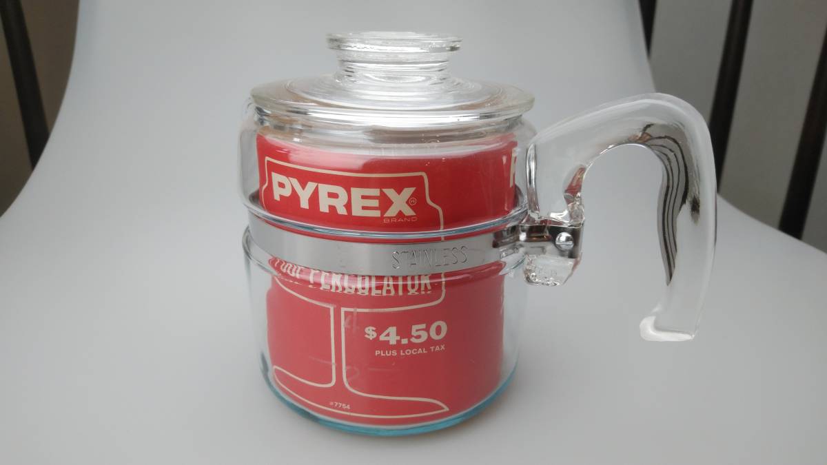 Old Pyrex coffee percolator 4 cup unused goods sell 