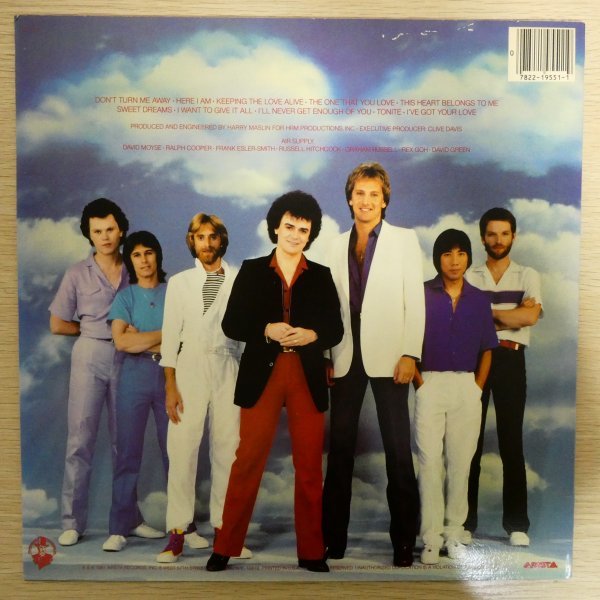 LP2112☆US/Arista「Air Supply / The One That You Love / AL-9551」_画像2