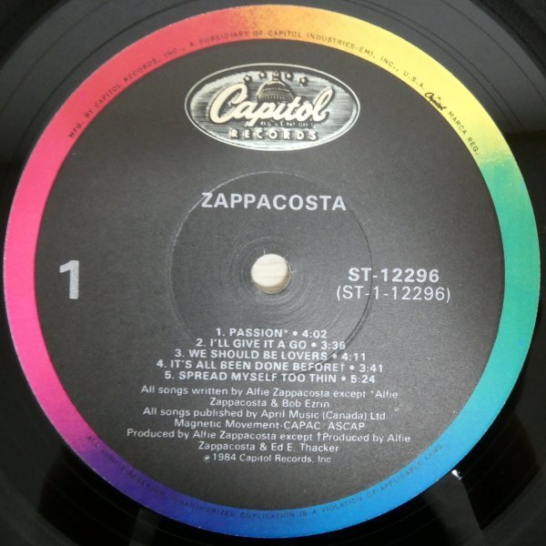 LP2181☆プロモ/US/Capotpl「Zappacosta / ST-12296」_画像4