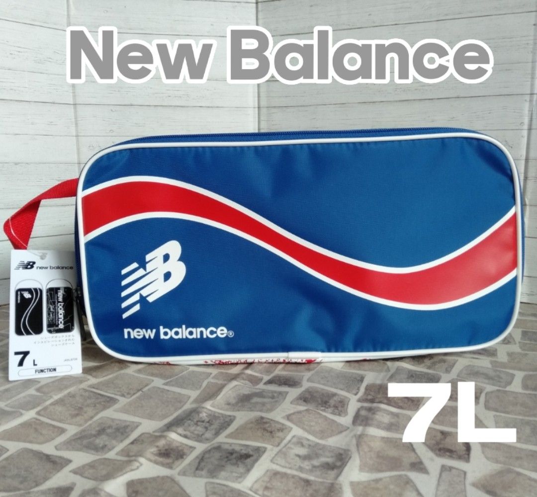 【7L】ニューバランスNew Balance　シューズケース　シューズバック　ブルー　スポーツ　アウトドア　テニス　サッカー　ジム