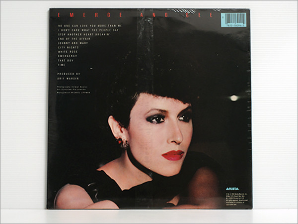 パック未開封品 US盤レコード● MELISSA MANCHESTER メリサ・マンチェスター EMERGENCY エマージェンシー (END OF THE AFFAIR,CITY NIGHTS)_シュリンクパック未開封品デッドストック