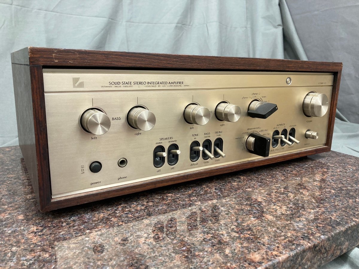 海外ブランド T2973□【中古】LUXMAN プリメインアンプ L-504