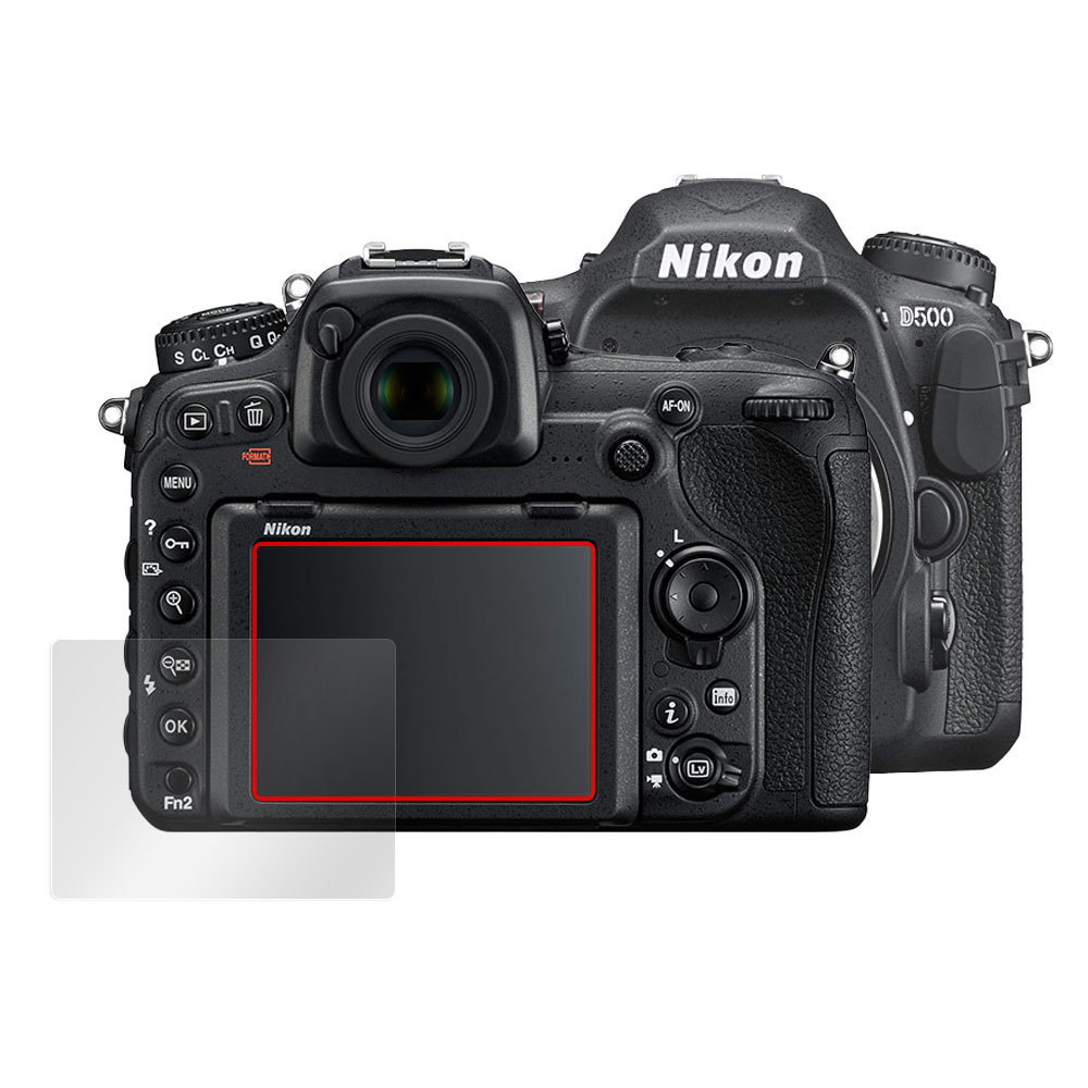 Nikon 一眼レフカメラ D500 保護 フィルム OverLay Plus for ニコン NikonD500 一眼レフカメラ 液晶保護 アンチグレア 低反射 防指紋の画像3
