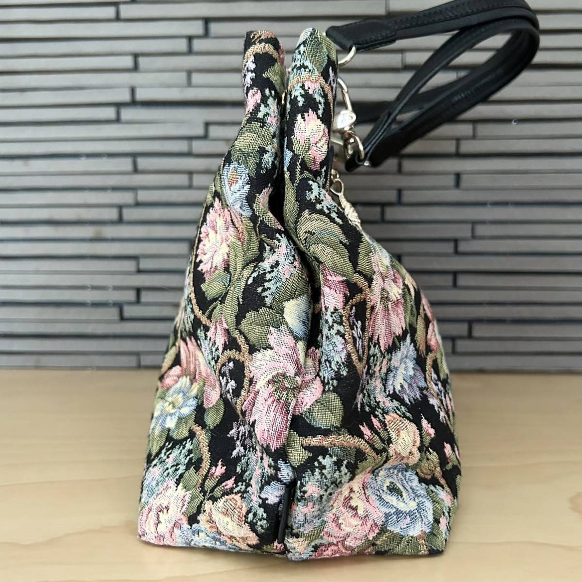 Think Bee ハンドバッグ シンクビー ゴブラン織り トートバッグ 美品