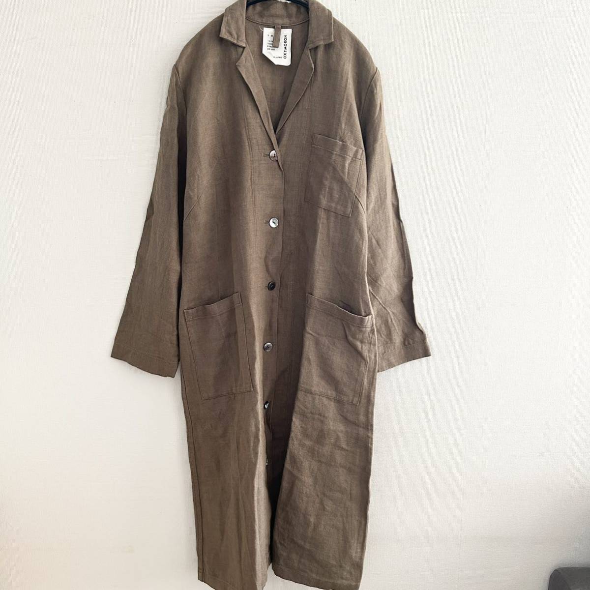 OXYMORON オクシモロン コックコート リネン ロング 日本製-