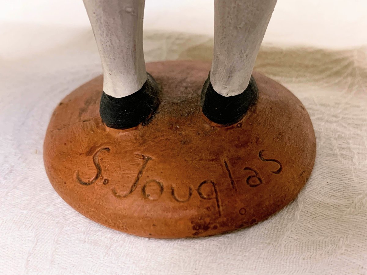 12834/Jouglas Santon お婆さん人形 フランス製 プロヴァンスのサントン人形_画像9