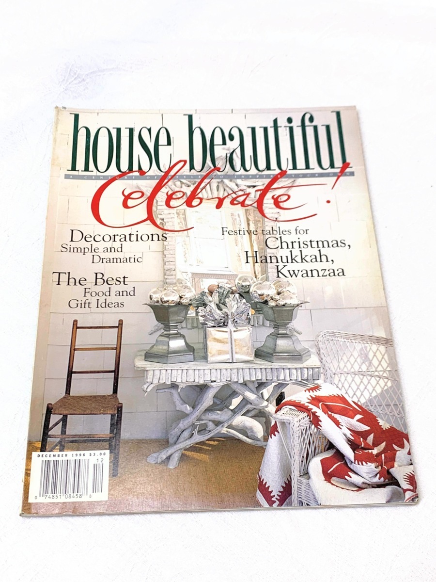 430A/1996年12月 HOUSE BEAUTIFUL/Celebrate Christmas,Hanukkah,Kawanzaa インテリアスタイル 海外雑誌 現状品_画像1