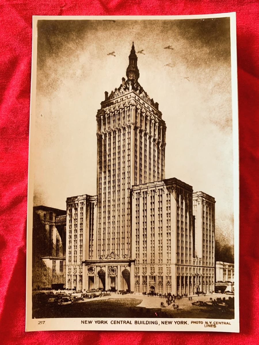 7148/米国Antique絵葉書 ニューヨーク セントラルビルディング アメリカ ポストカードの画像1