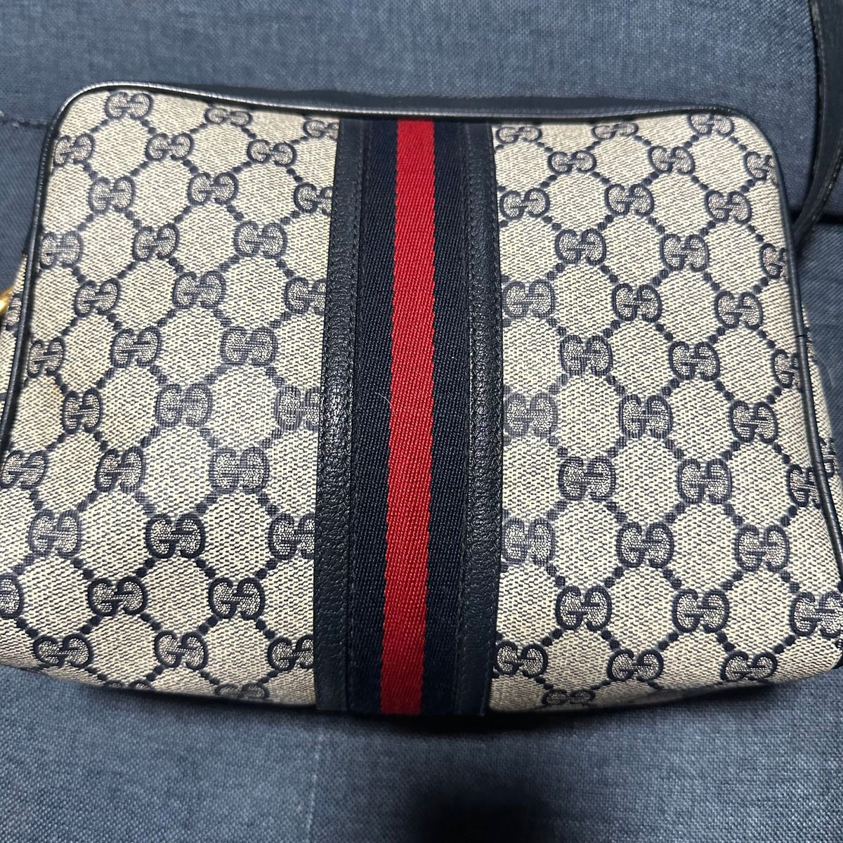 ヴィンテージ グッチ ショルダーバッグ シェリーライン GUCCI ポシェット グッチ ショルダーバッグ 001560852 GGスプリーム オールド