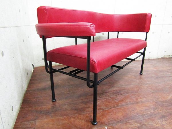  выставленный товар / не использовался товар /STELLAR WORKS/FLYMEe обращение ./Cotton club Lounge chair Two Seater/Carlo Forcolini/ телячья кожа /2 местный . диван /315,700 иен ft8565k