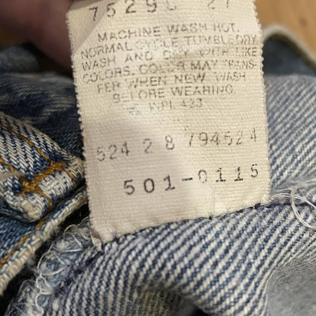 リーバイス 501 デニム USA製 W33 L34 80s カットオフ Levis ジーンズ ヴィンテージ_画像9