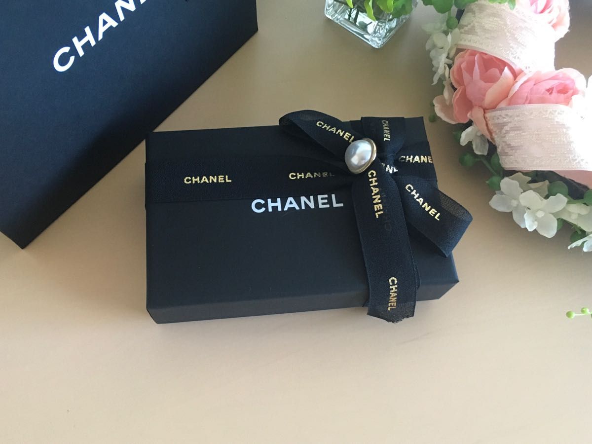 ★CHANEL★ソフトケース・空箱・ショップ袋セット★パール・リボン付★送料込み