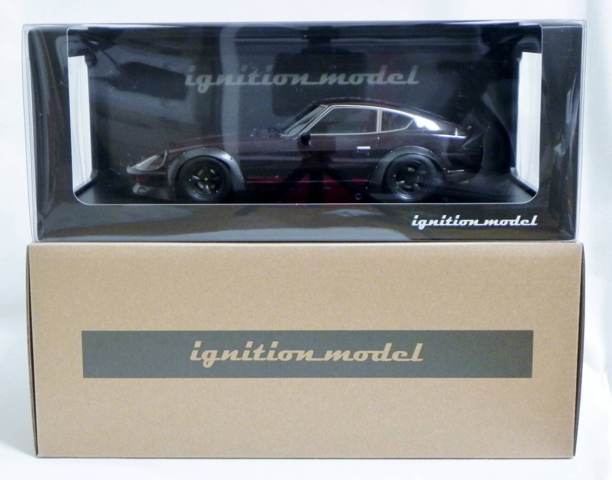 IG 0952 1/18 Nissan Fairlady 240ZG (HS30) Full Works Maroon ignition model Fairlady Z full Works goti dark red wine 