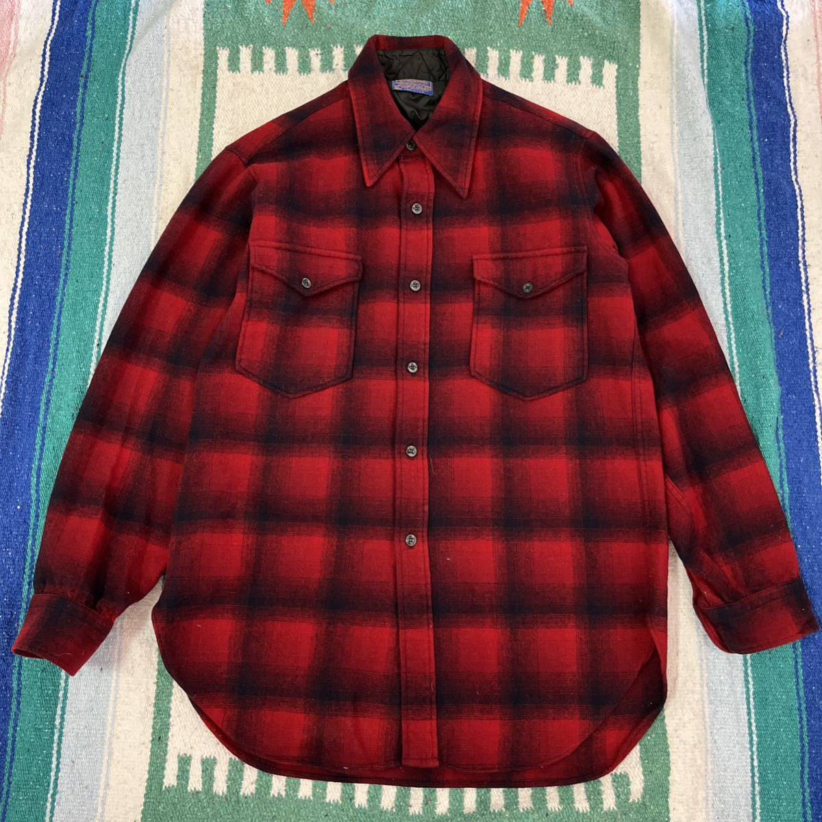 新着商品 70s USA製 PENDLETON ペンドルトン オンブレ シャドー