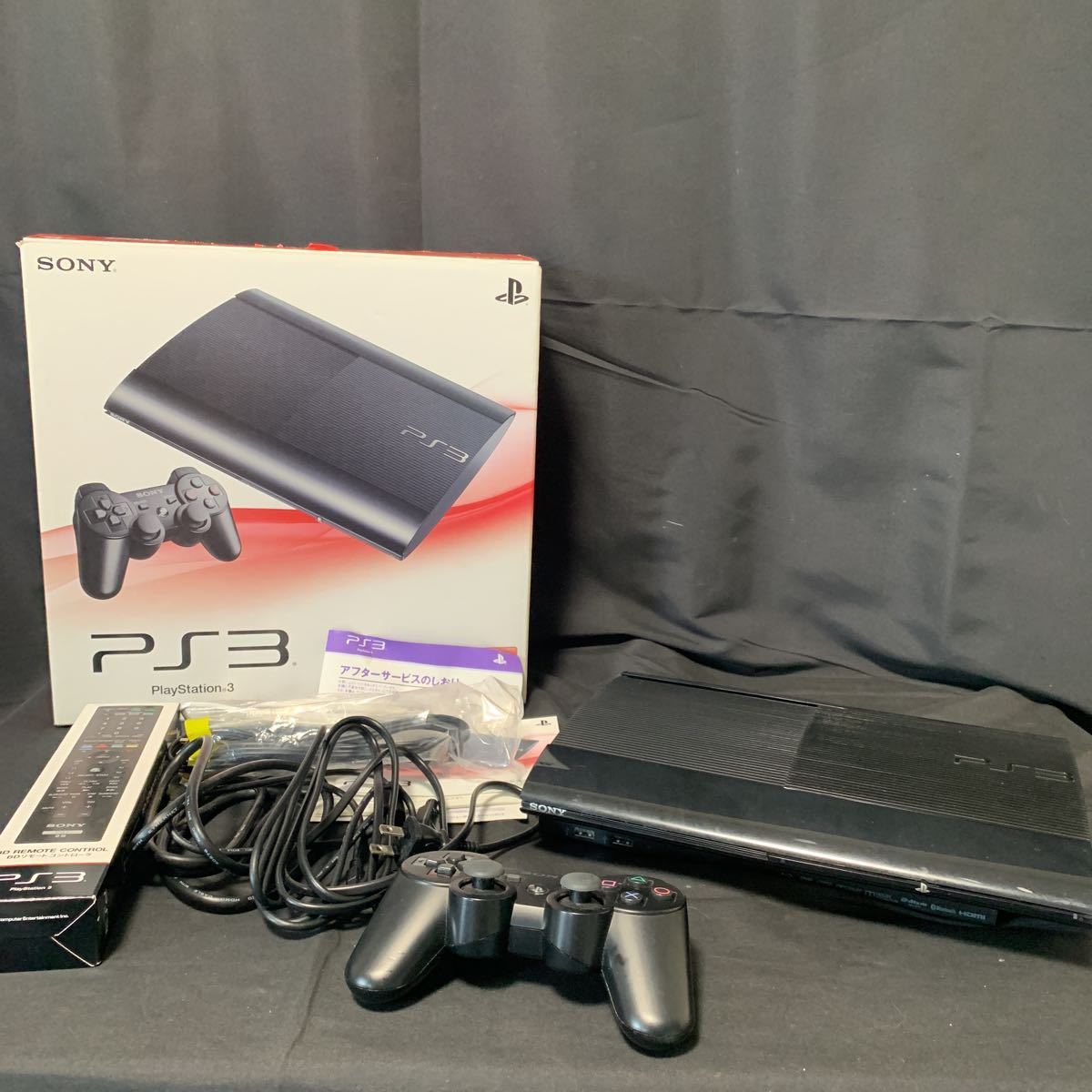 SONY PlayStation3 CECH-4000C PS3 本体 チャコール ブラック 元箱