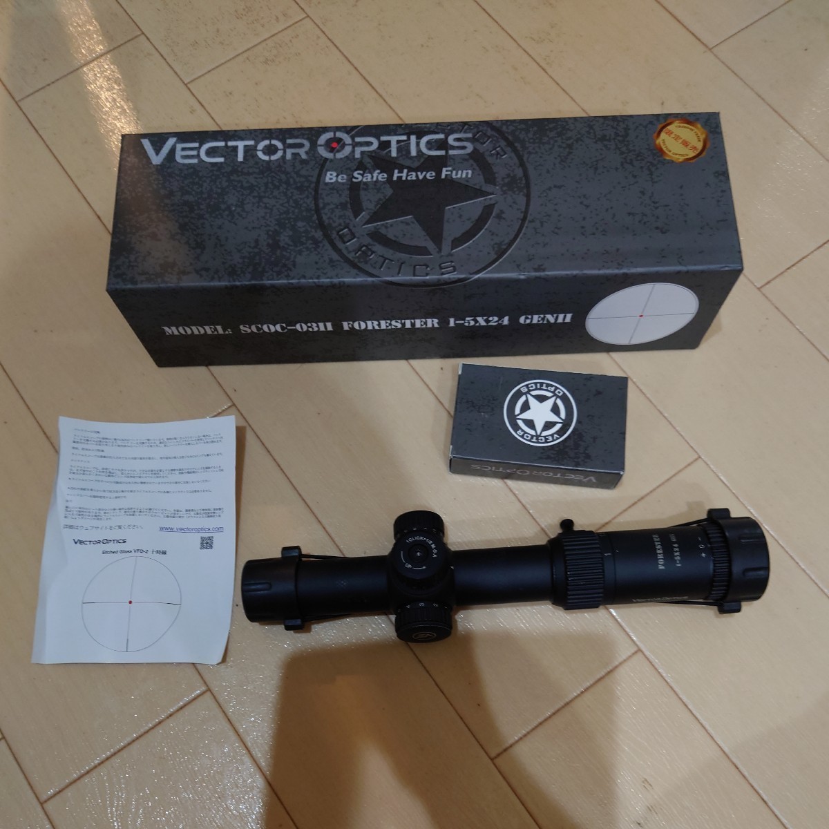 VECTOR OPTICS scope Forester 1-5×24 Gen II Forester scope round