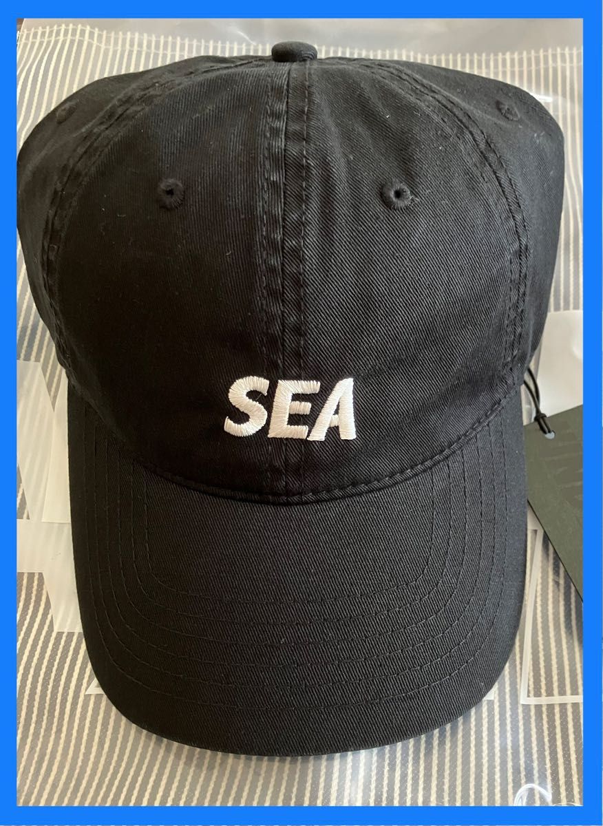 【最終値下済】WIND AND SEA ウィンダンシー SEA CAP / BLACK シー キャップ ブラック