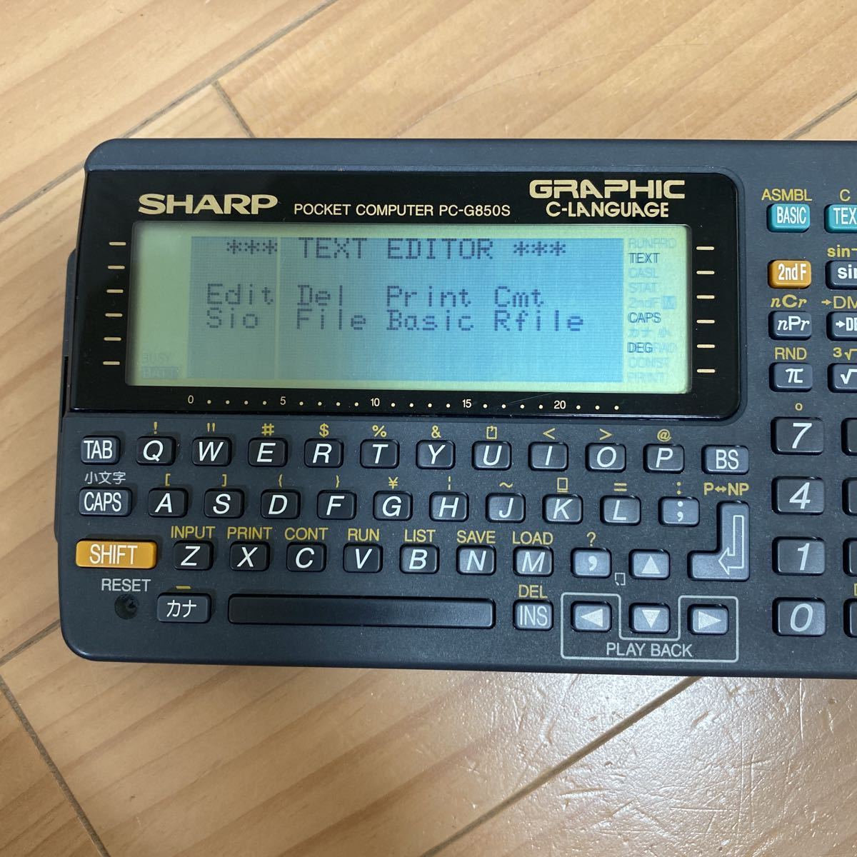 SHARP PC-G850S 品 シャープ ポケットコンピュータ ポケコン 説明書
