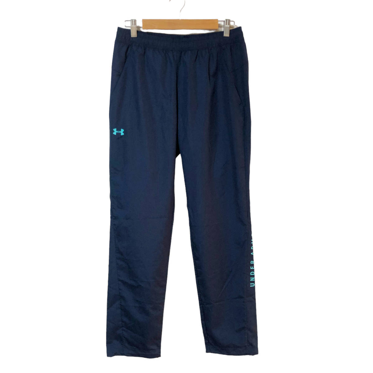 UNDER ARMOUR アンダーアーマー UA Woven Pant クロスパンツ トラックパンツ ジャージ M ネイビー レディース A13_画像1