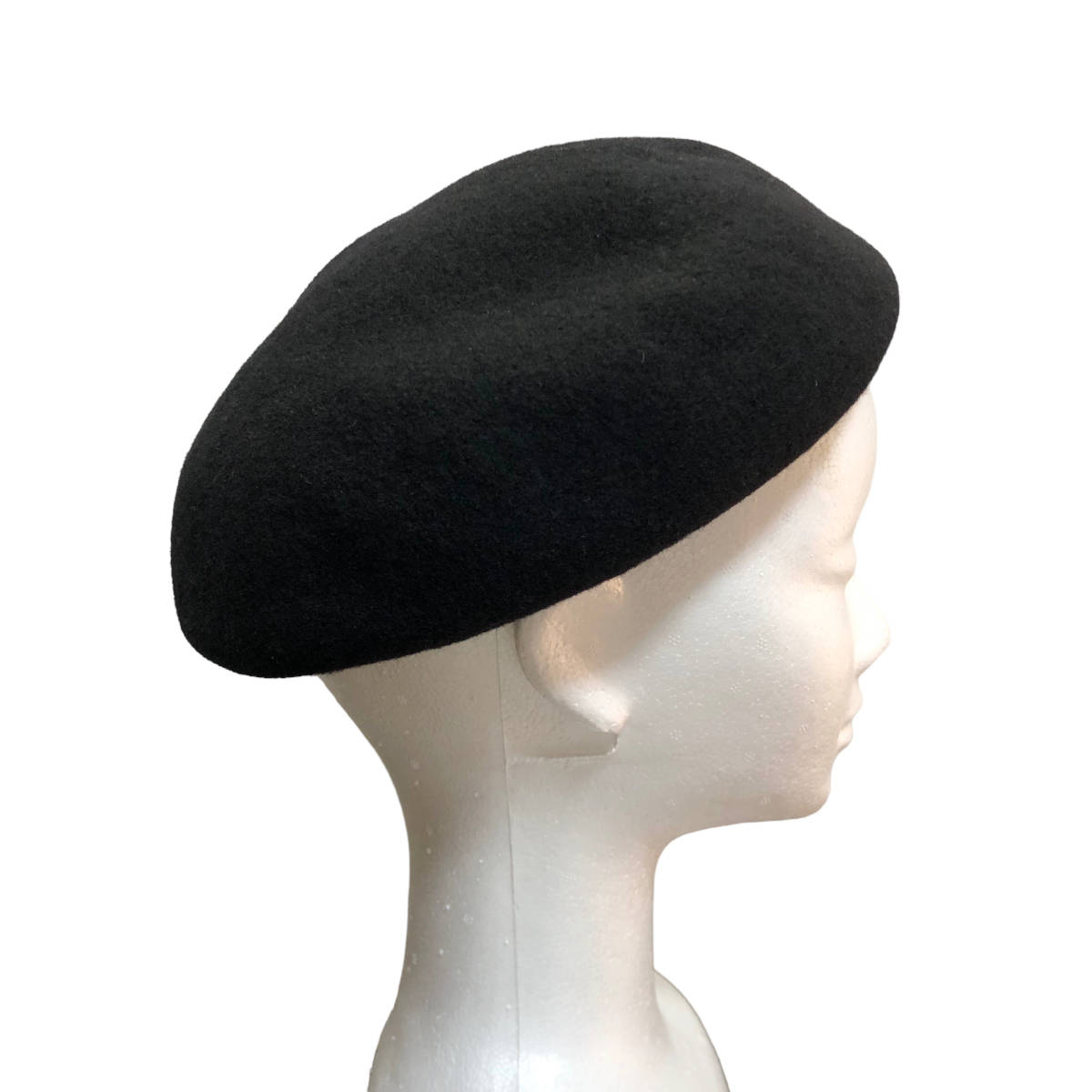 MACKINTOSH PHILOSOPHY マッキントッシュフィロソフィー ベレー帽 ウール 57.5cm 黒 裏地チェック 日本製 CA1_画像5
