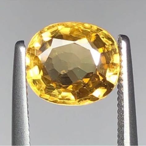 2549[.... brilliancy!].so attaching 1.832ct natural yellow zircon Sri Lanka production oval cut loose 