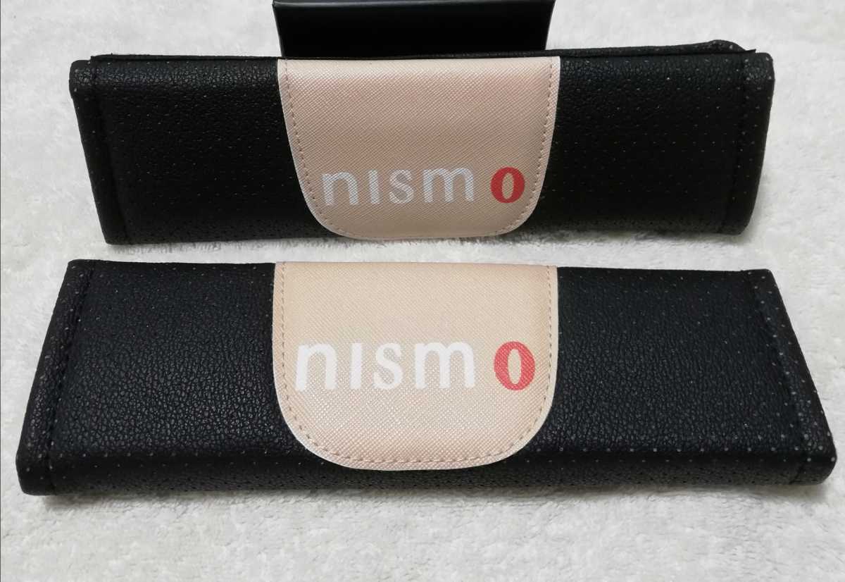 *nismo black leather seat belt pad * inspection ) Nissan GT-R Skyline R33 R34 R35 silvia S15 Z34 Z33 Serena leaf March Note JDM US