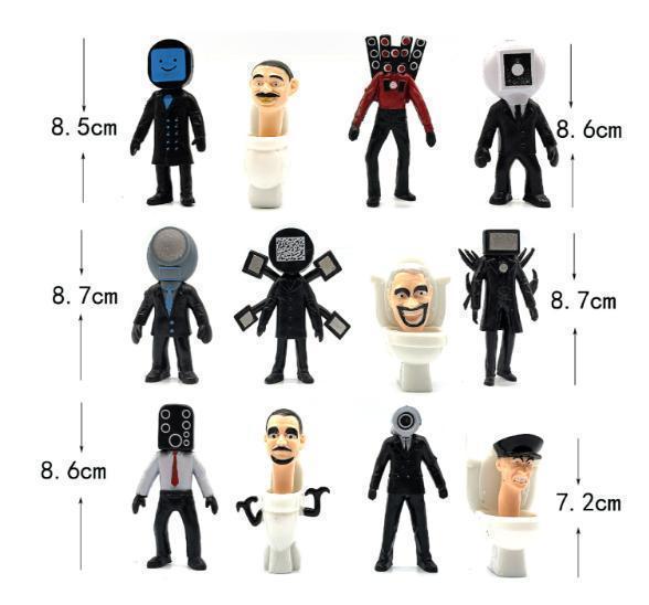 スキビディトイレ フィギュア 12体 新品 スキビティトイレ 未 スキビディトイレ フィギュア 12体 新品 スキビティトイレ 未