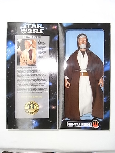  out of print goods!! that time thing!! unopened beautiful goods!!HASBRO Kenner 12inch STARWARS Obi-Wan Kenobikena-12 -inch Star Wars Obi = one *keno-bi/#1