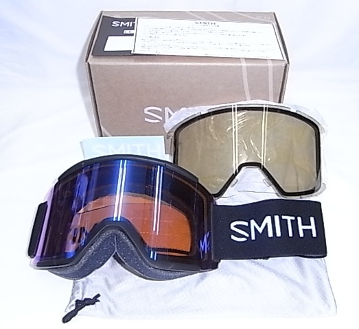 早期限定セール超特価!!Japan正規品新品24 SMITH Squad XL/Black/CP Photochromic Rose Flash[調光] /CP Storm Amber レンズ付き