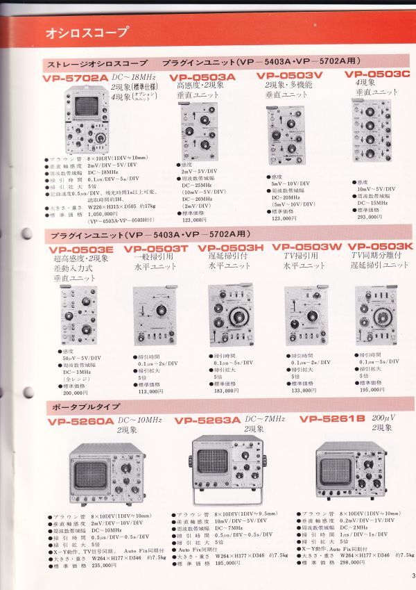 ☆カタログ　ナショナル電子計測器　1976年　7ページ　　C4406_画像4