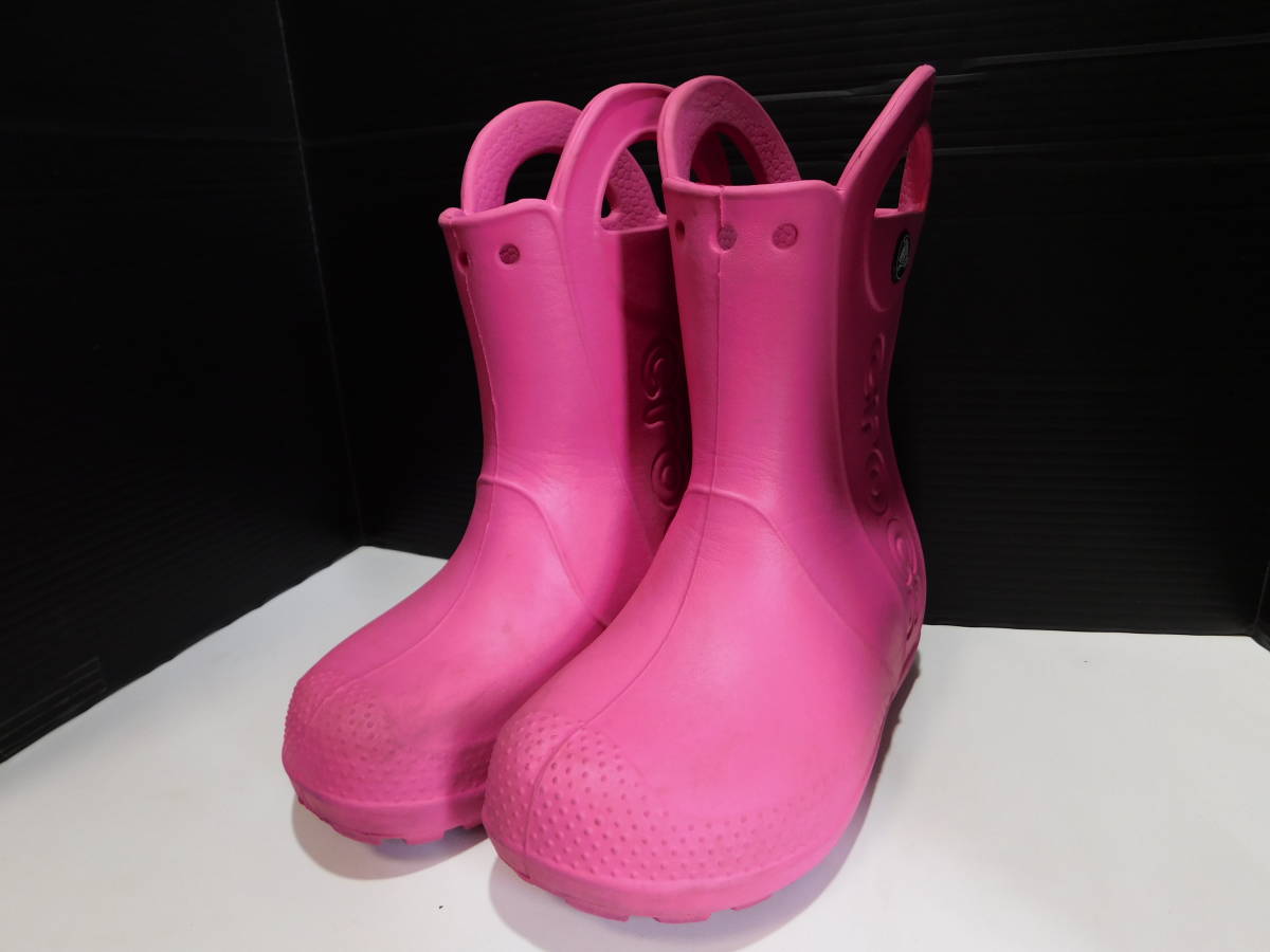 #crocs руль ito влагостойкая обувь сапоги розовый #17.5cm(C10)#B