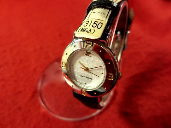 新しいスタイル BR406) ◎完動腕時計 送料無料(定形外)☆Courrges クレージュ クレージュ