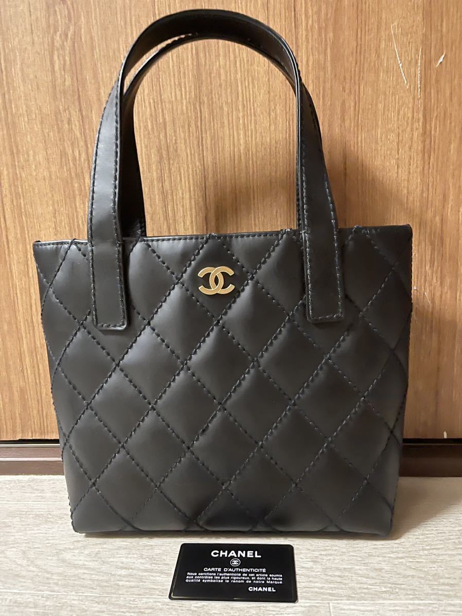 1000円！～正規品シャネルCHANEL ワイルドステッチハンドバッグトート