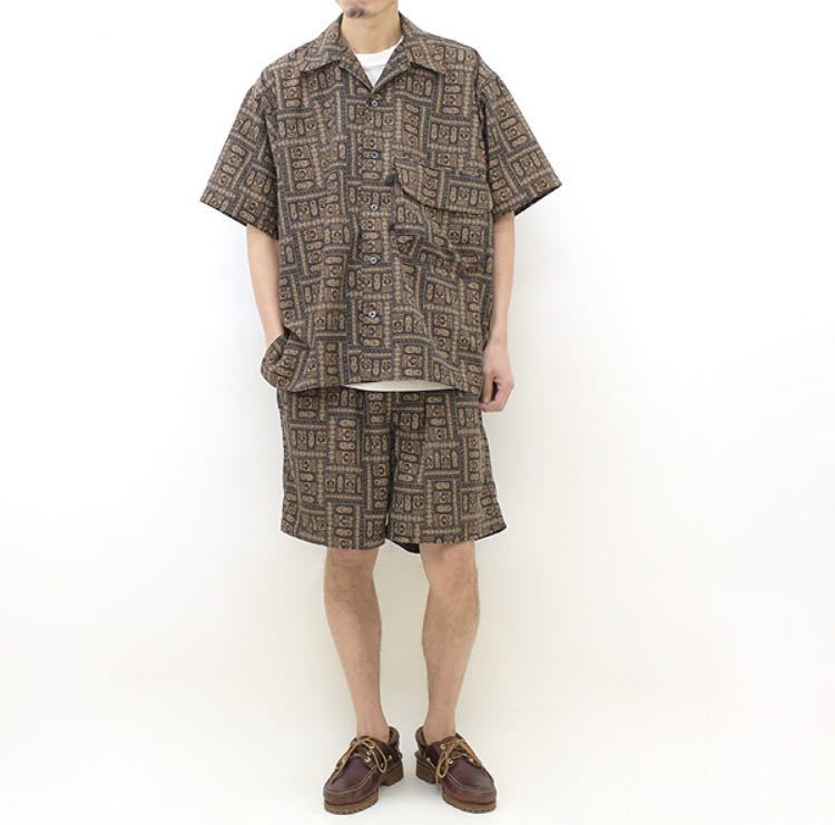 DAIWA PIER39 ダイワピア39 TECH SPORTS OPEN COLLAR SHIRTS S/S バティック オープンカラー 半袖シャツの画像1