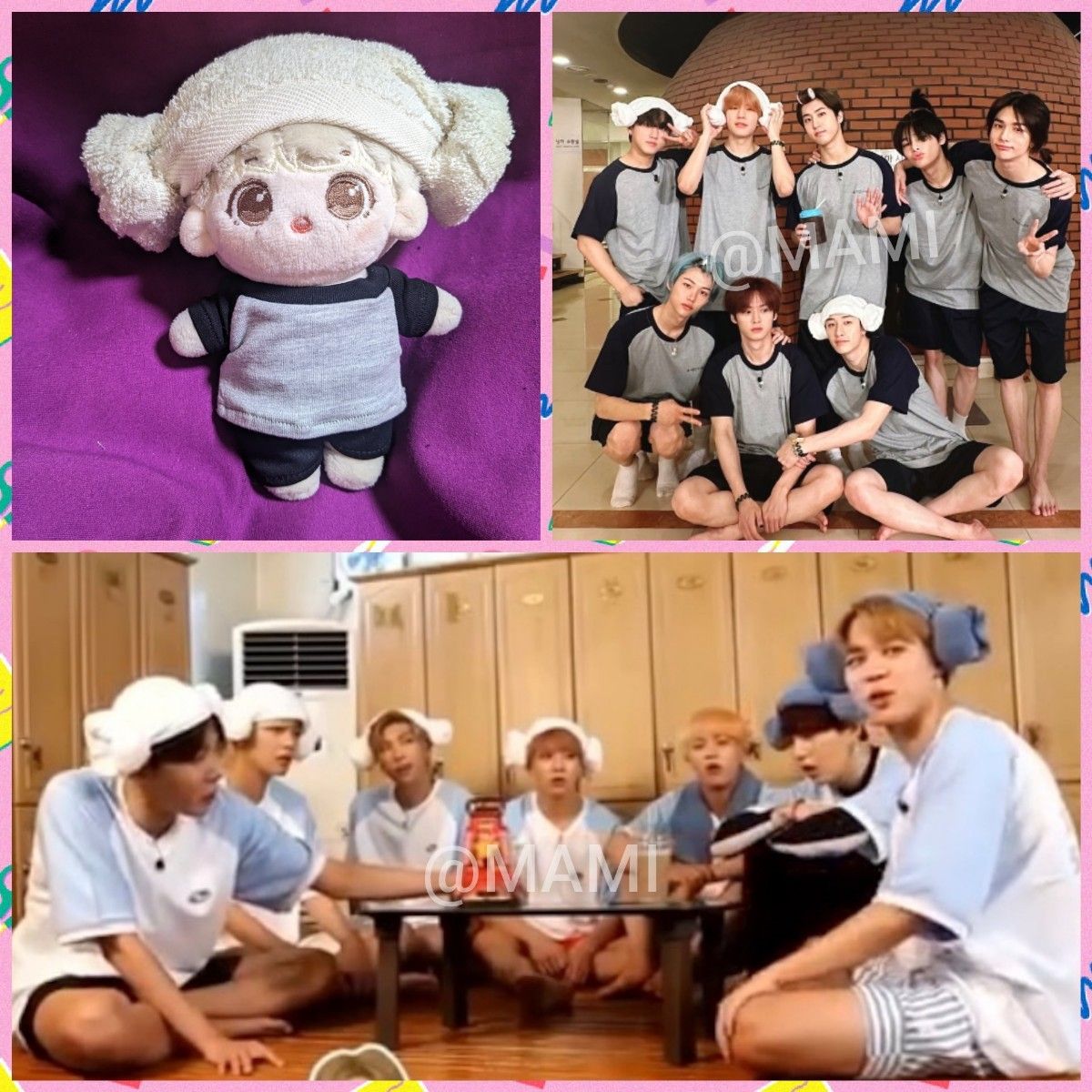 ★ 15cm  ぬいぐるみ チムジルバン ③セット ★ BTS SKZOO お風呂 サウナ 温泉 部屋着