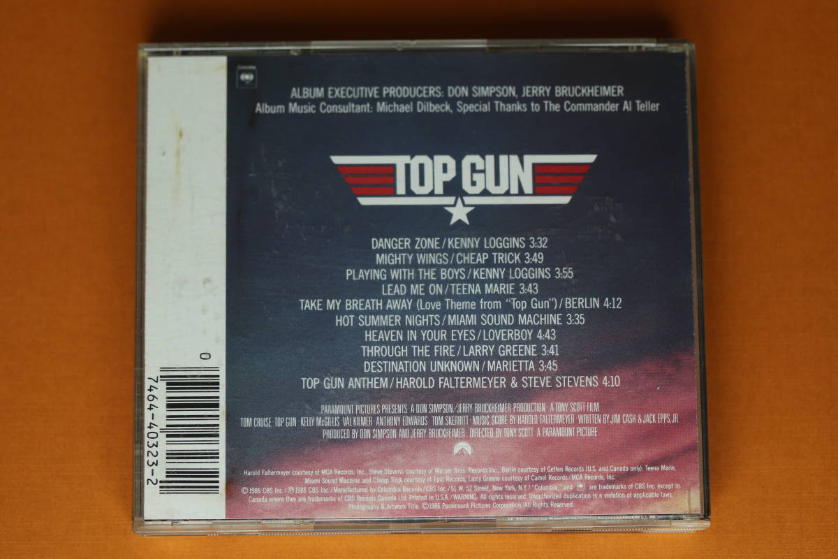 TOP GUN◆サウンドトラック◆CDアルバム_画像3