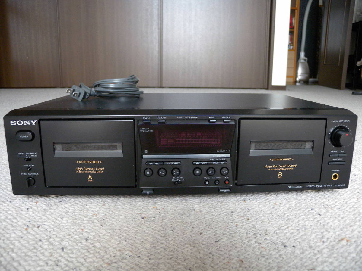 カセットデッキ SONY TC-WE475 極上品_画像2