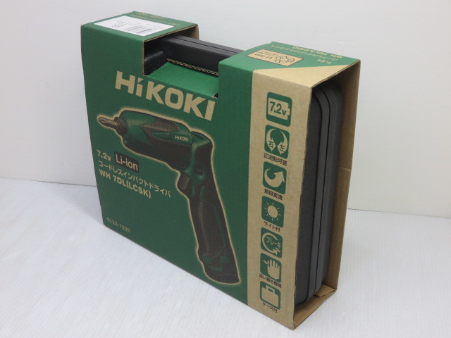 【中古未使用品】 HiKOKI ハイコーキ 7.2V コードレスインパクトドライバ WH7DL ○YR-14839○