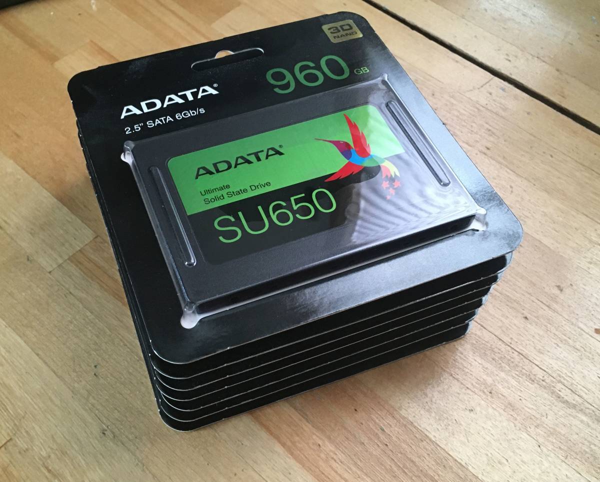 おすすめ ☆新品SSD 7個セット☆960GB☆ADATA SU650☆送料込み☆ 256GB