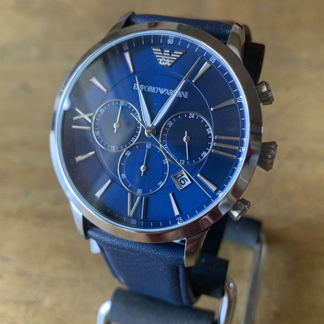 エンポリオアルマーニ EMPORIO ARMANI 腕時計 メンズ AR11226 クォーツ ネイビー